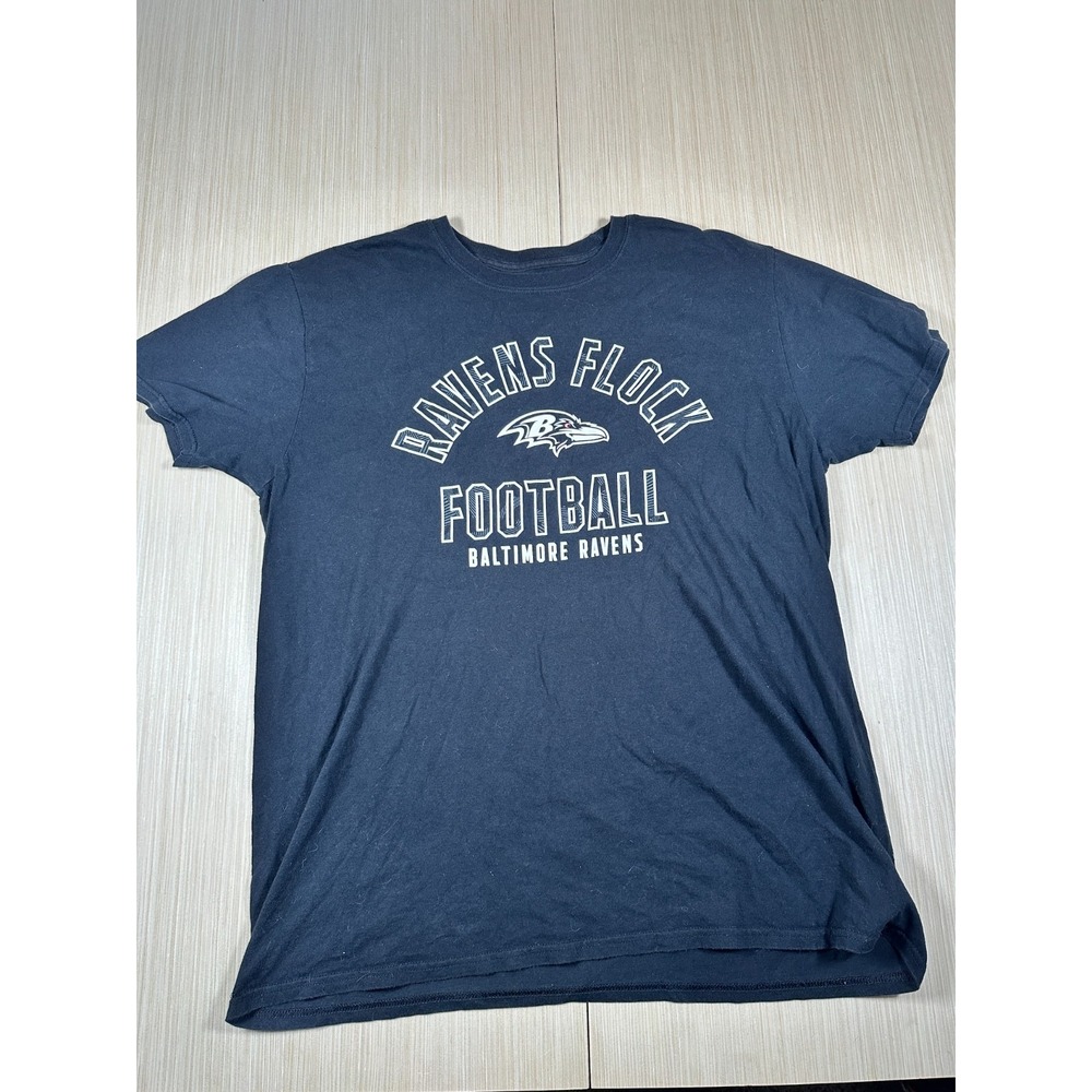 Majestic T-Shirt Men's XL Navy Baltimore Ravens‎ Football Graphic Performance
